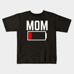 Best Mom Best Mother Women's Mom Battery Low - Funny Sarcastic Graphic for Tired Parenting Mother Kids T-Shirt